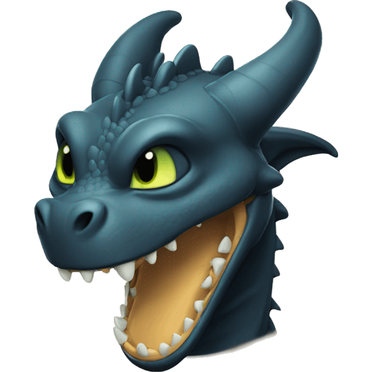 Dragon toothless emoji