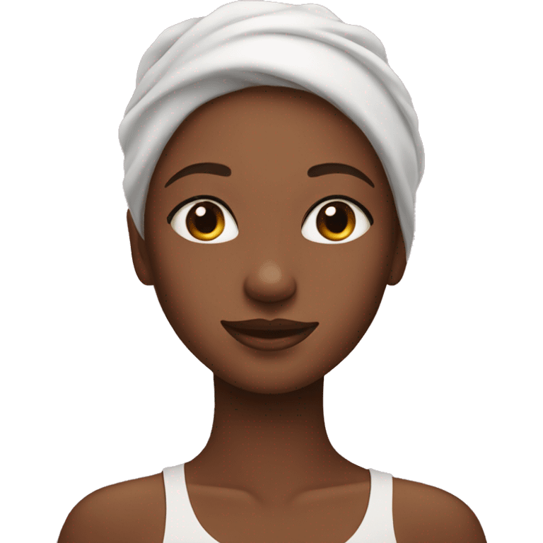 girl doing skincare emoji