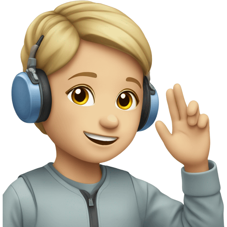 kid with cochlear implant emoji