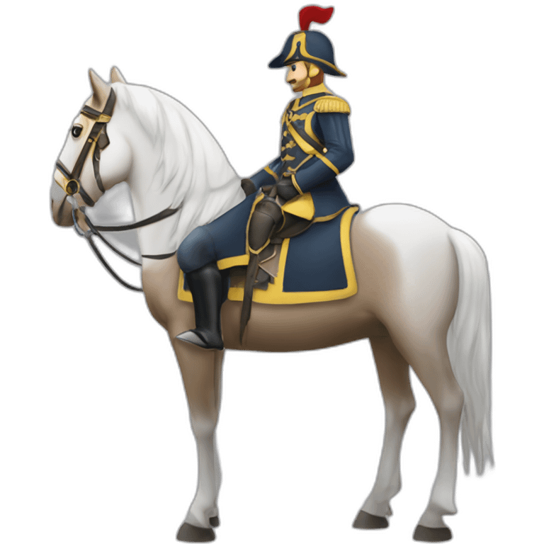 Cavalière-sur-cheval-sur-le-LIT emoji