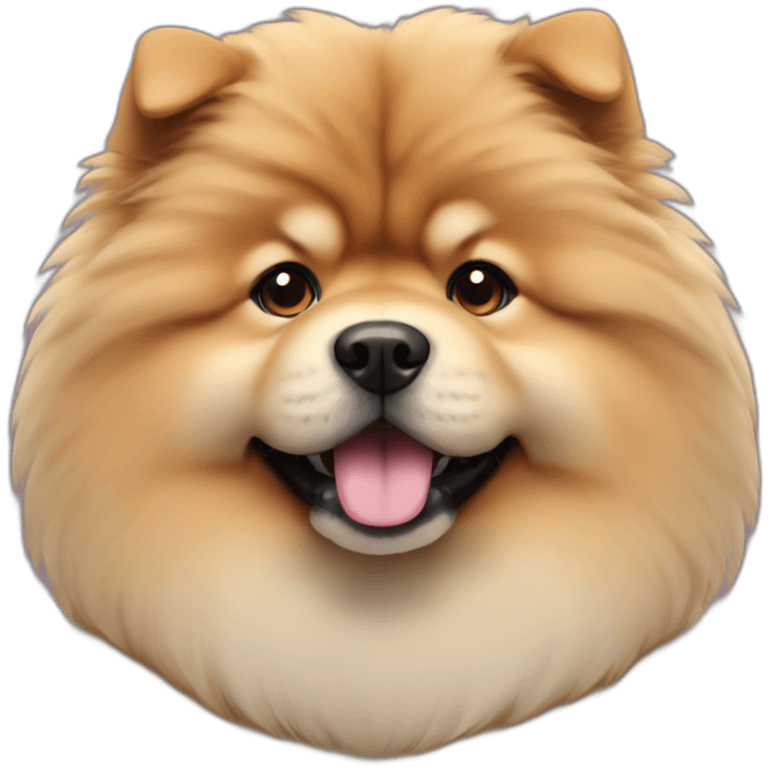 Chow show dog cute fluffy emoji