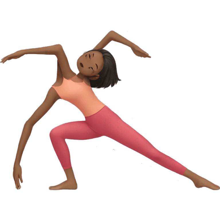 girl doing split on floor emoji