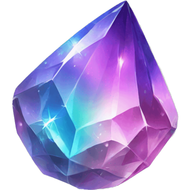 Shiny sparkly colorful crystal gem shard emoji