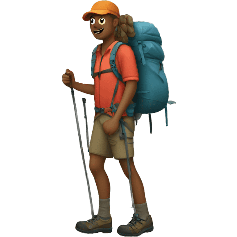 hiker emoji