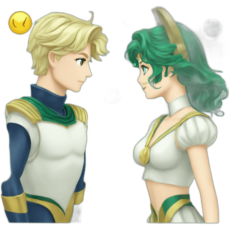 sailor uranus and sailor neptune emoji