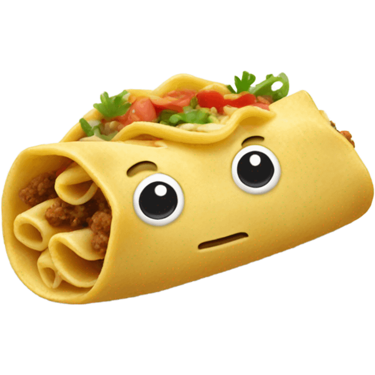 Pasta taco emoji