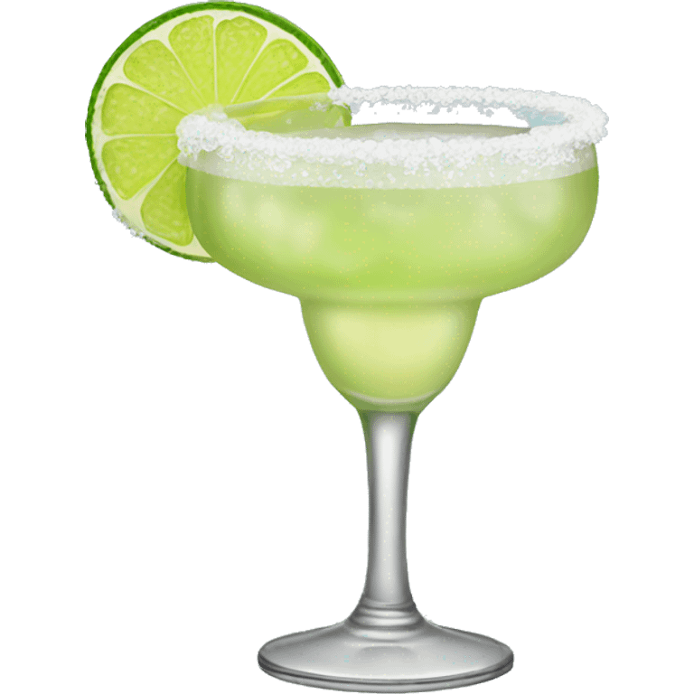 Margarita with salt rim emoji