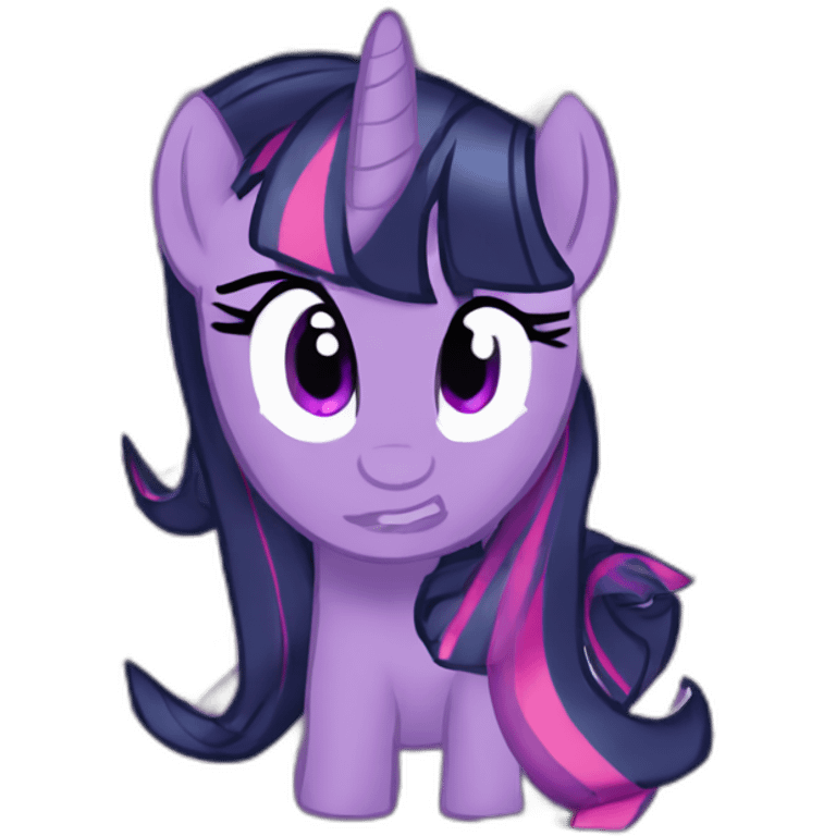 twilight sparkle pony mild panic intensifies emoji