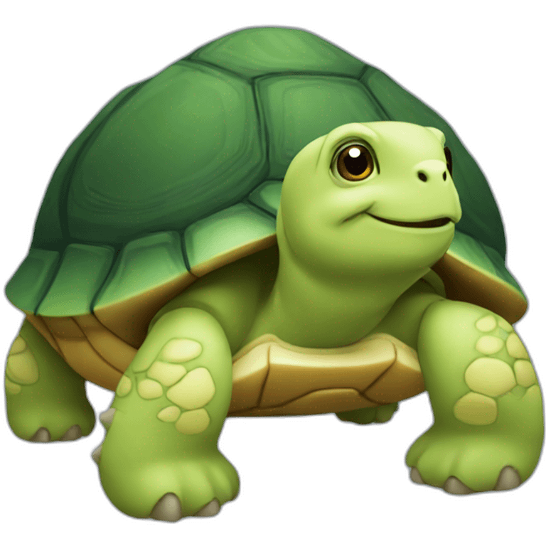 Chat sur tortue emoji