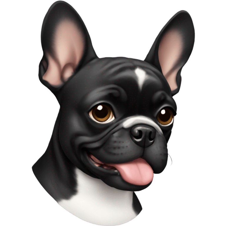 Black Frenchie  emoji