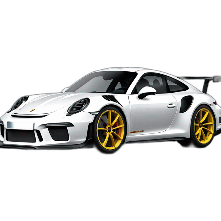 Porsche 911 gt3rs 992 de profil emoji