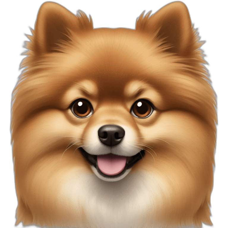 Pomeranian brown hair emoji