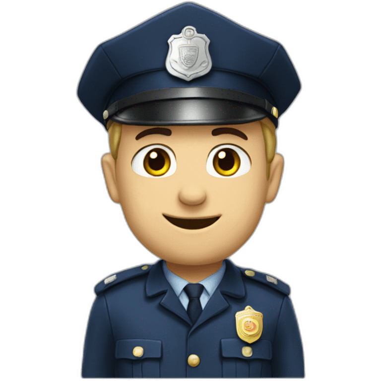 Politie Dennis being cute emoji