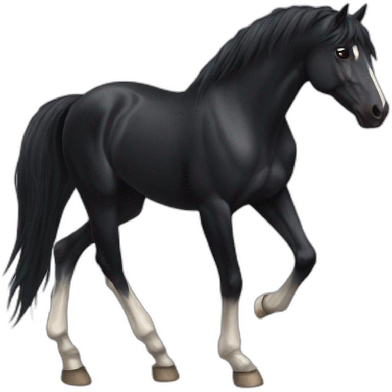 Black horse emoji