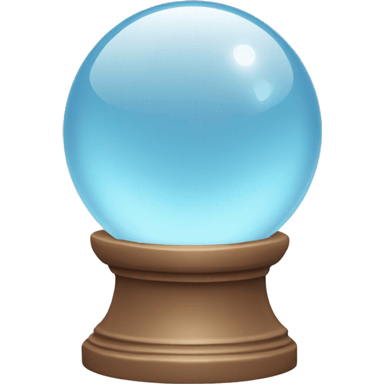 a crystal ball emoji with baby pink and baby blue colors emoji