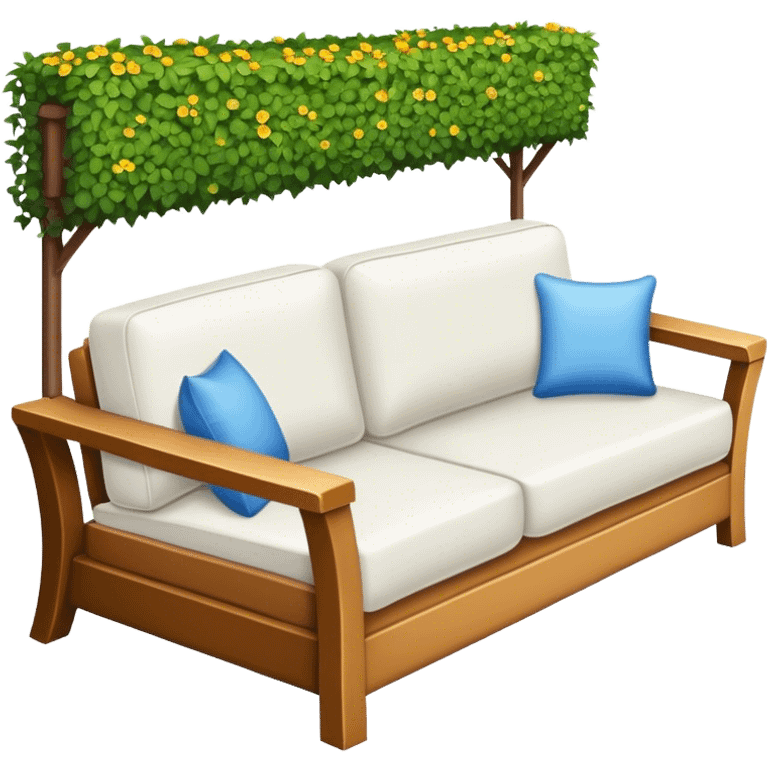 Couch on the terrace emoji