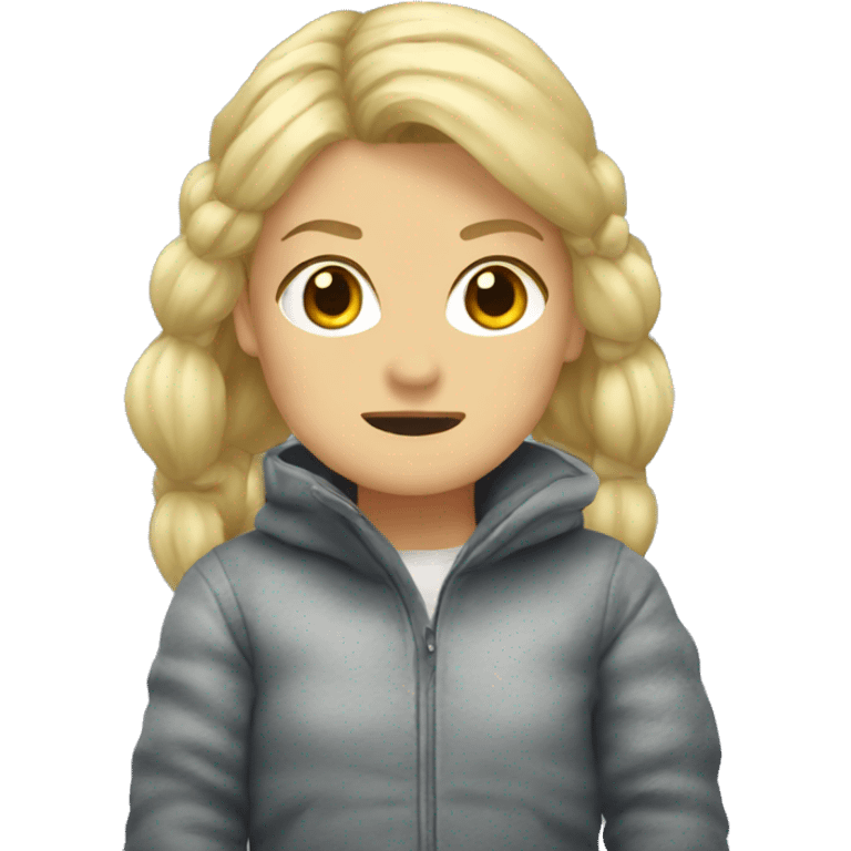 Godzilla with blond pigtails  emoji