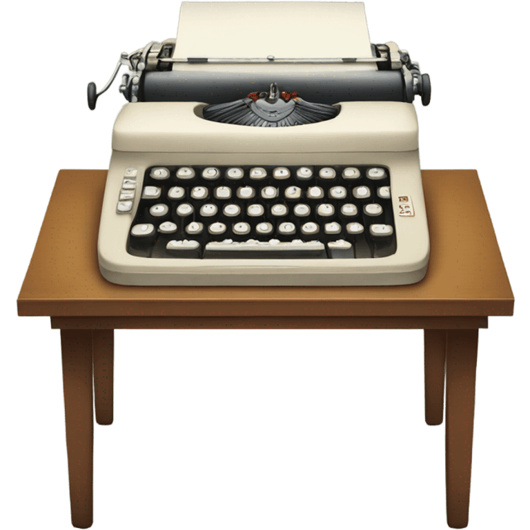 type writer on a desk emoji