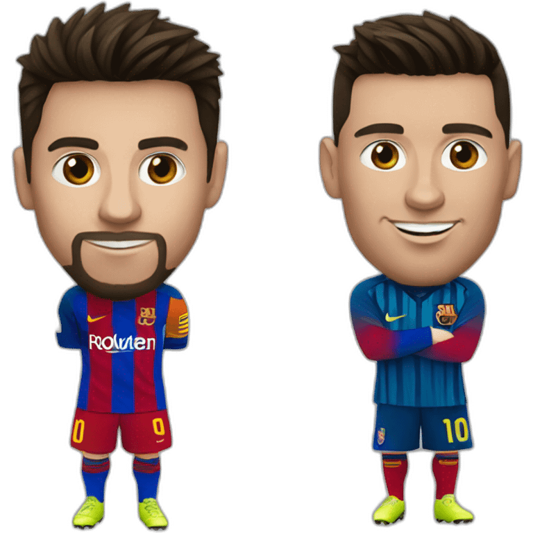 Messi and ronaldo emoji