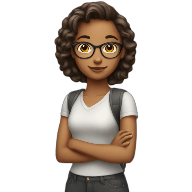 smart and confident girl emoji