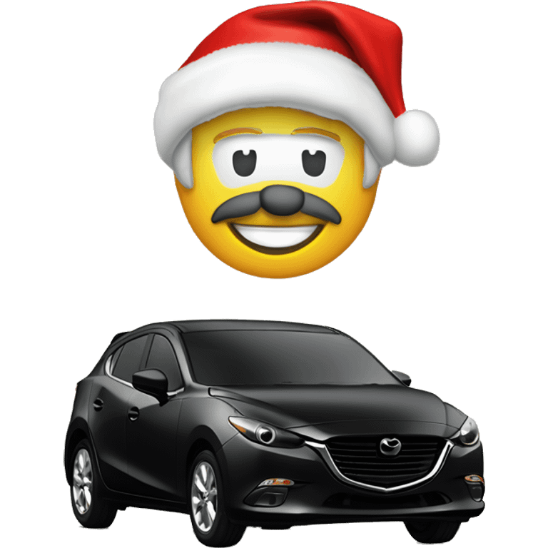 Mazda 3 Bl 2010 black witch christmas cap emoji