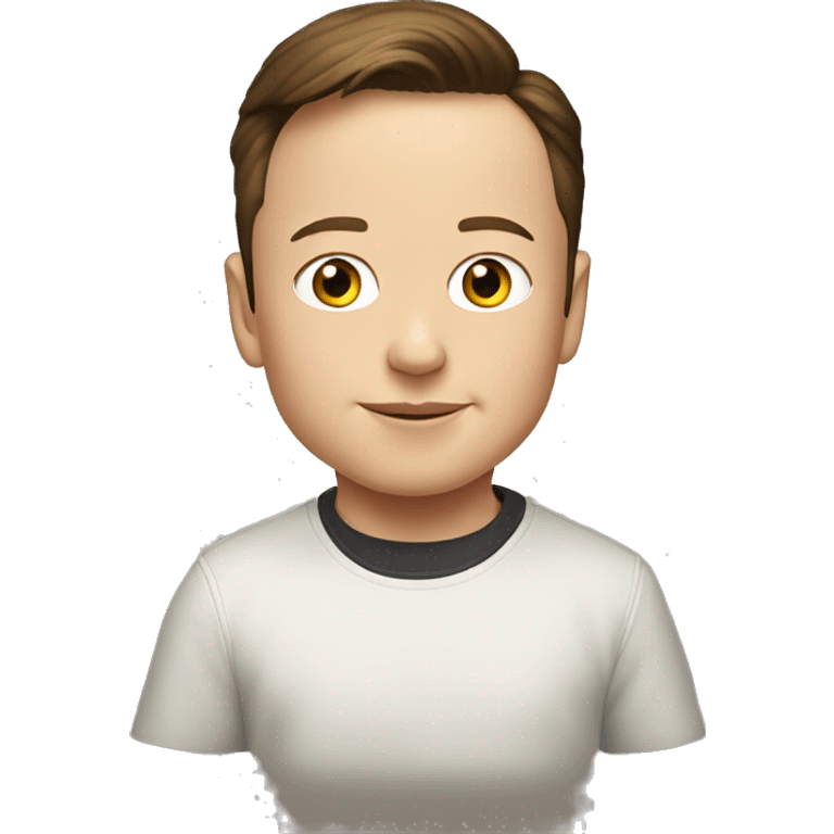 Elon musk as a kid emoji