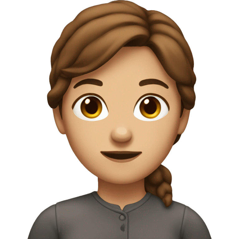 brown haired woman emoji