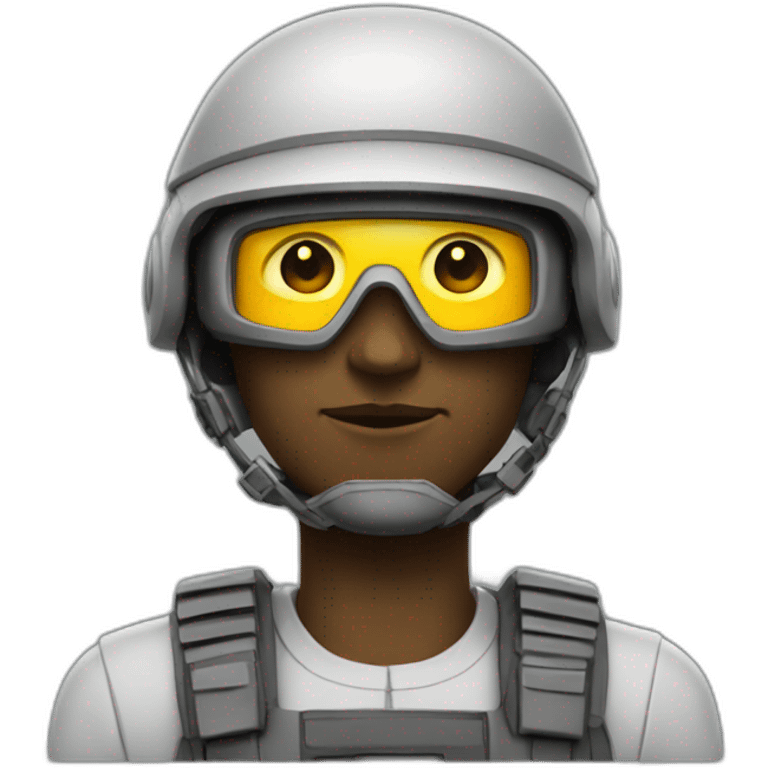 a futurist soldier emoji