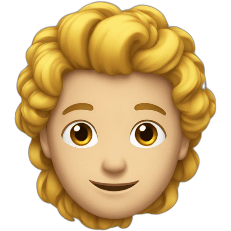 Garçon avec tresses emoji