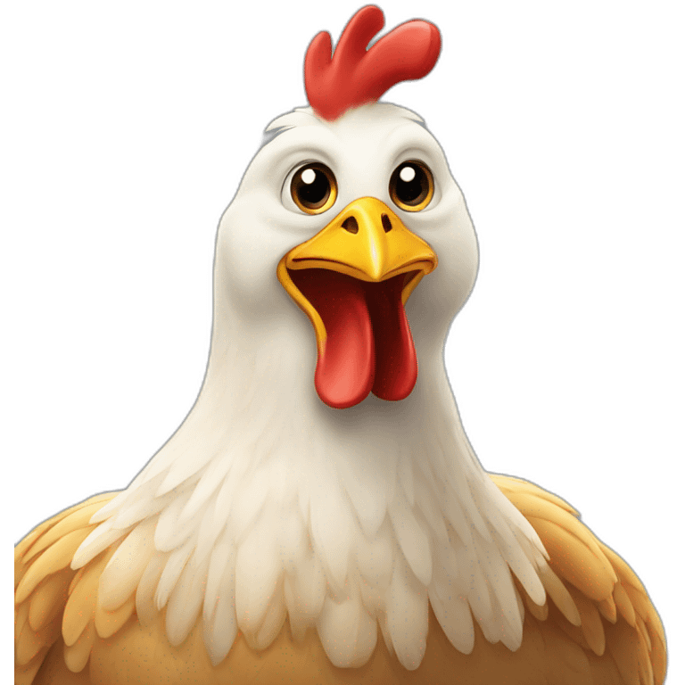 Tu poulet sur emoji