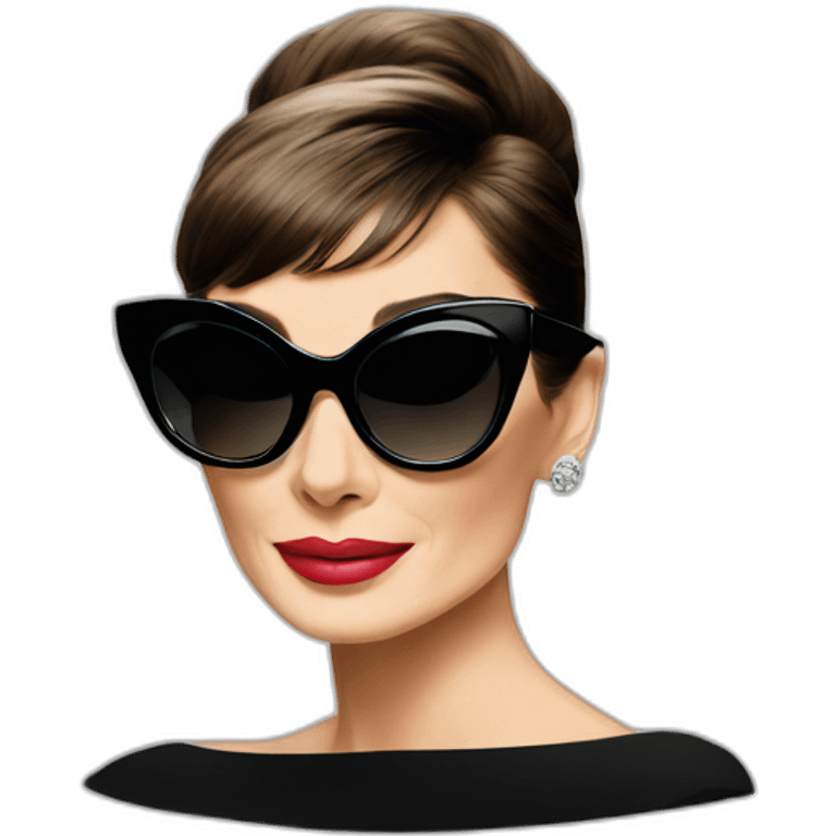 audrey hepburn sunglasses emoji