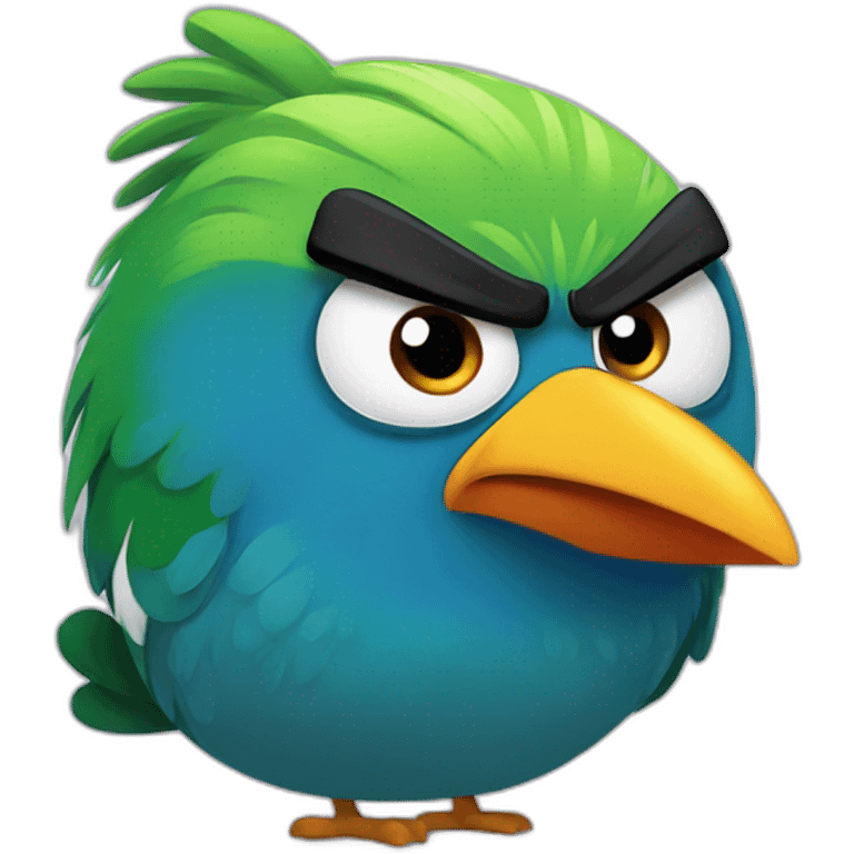 angry bird emoji