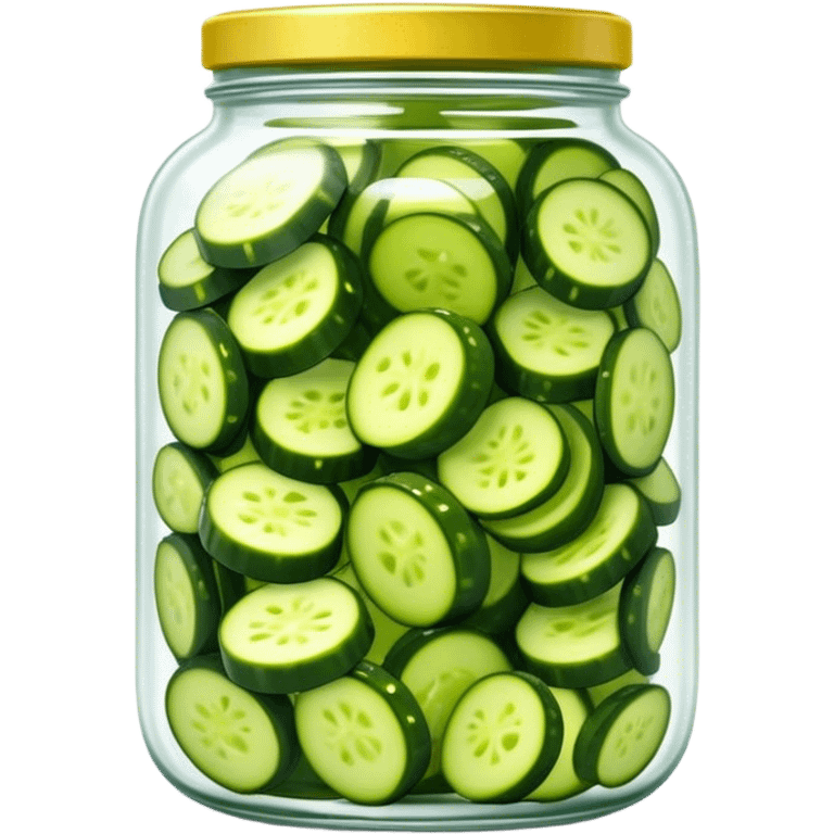 Jar of pickle slices emoji