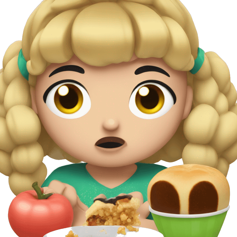 powerpuff eating emoji