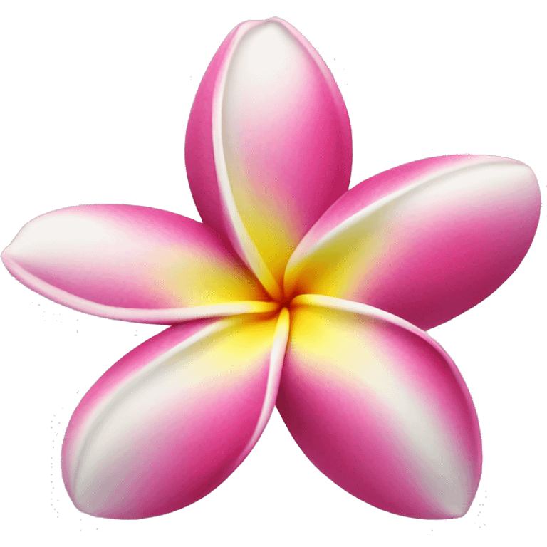 Plumeria flower emoji