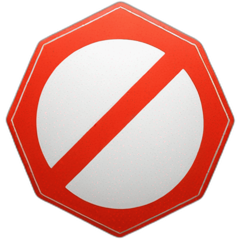 stop sign emoji