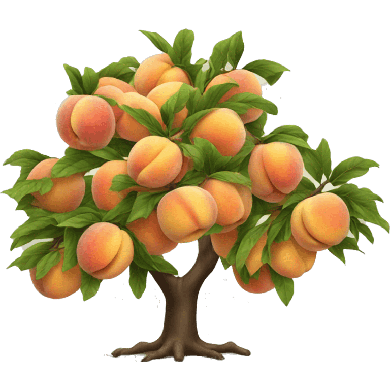 Beautiful peach tree emoji