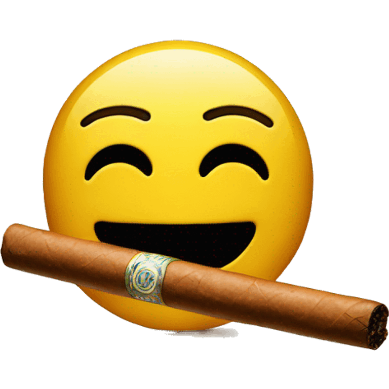 A smiley face with a cigar emoji