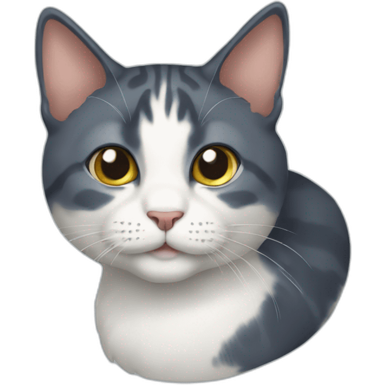 Cat blu emoji