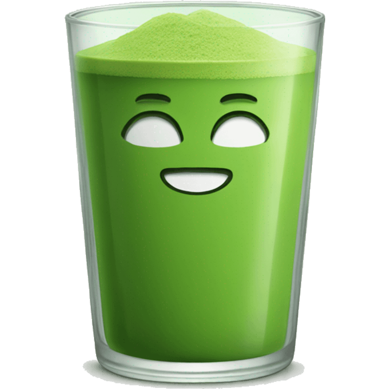 Matcha in a glass emoji