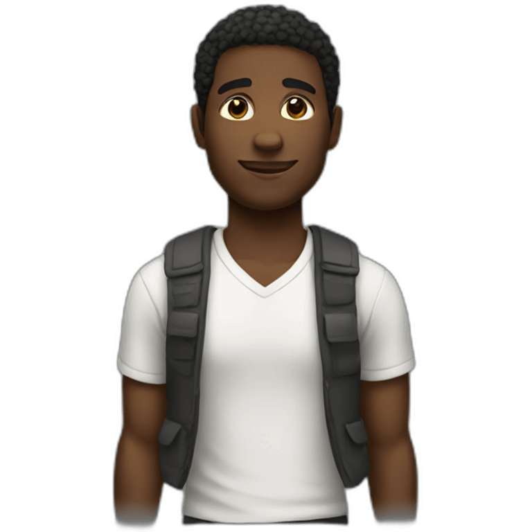 Full body black guy emoji