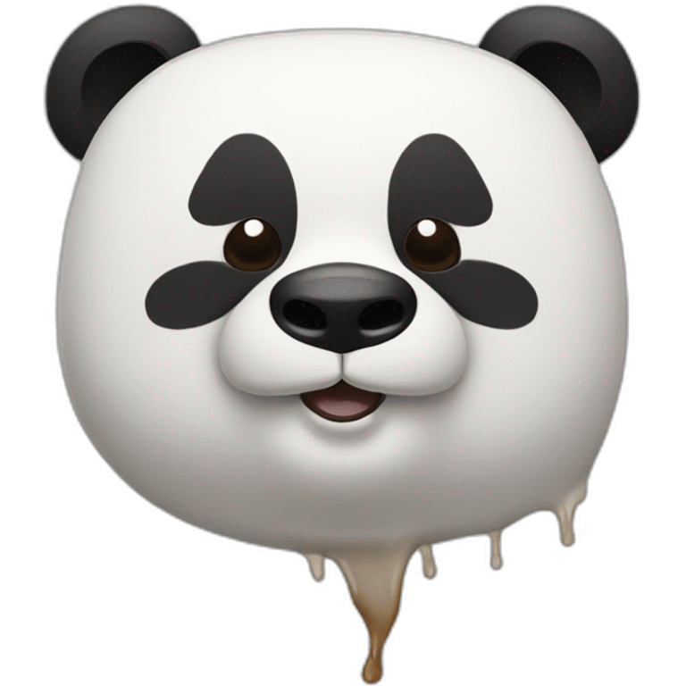 Panda qui fume un bédo emoji