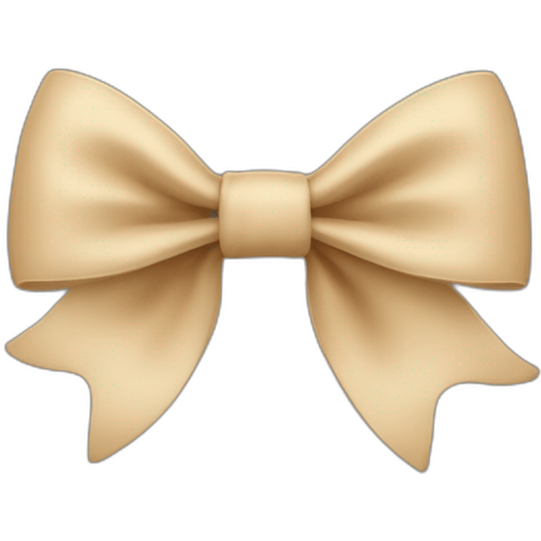 Beige bow emoji