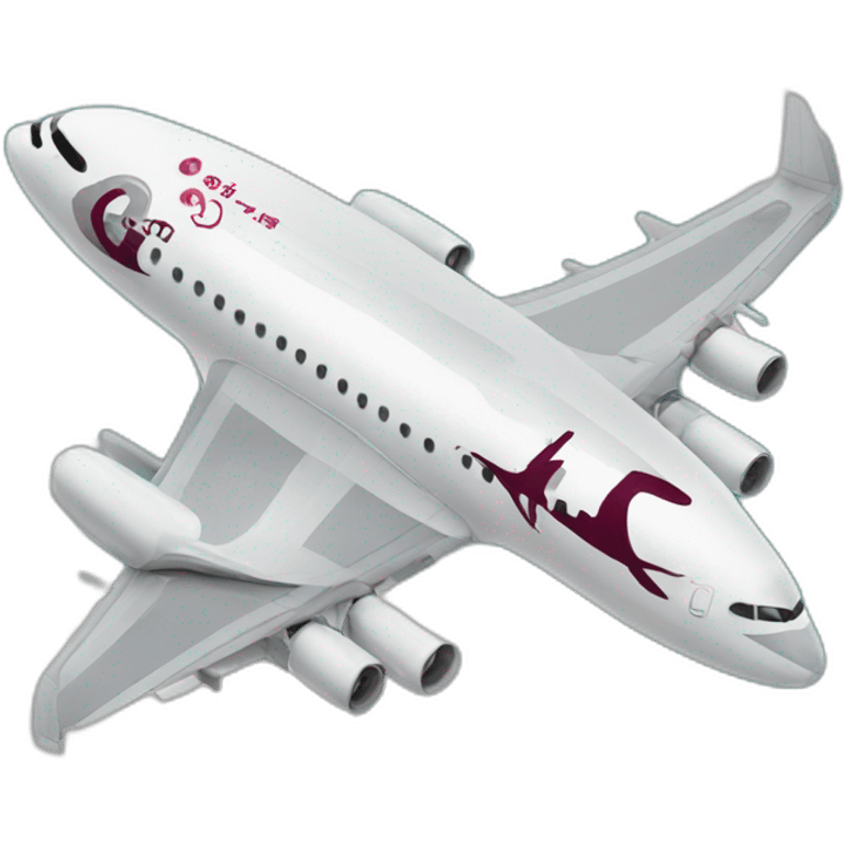 qatar aiplane emoji