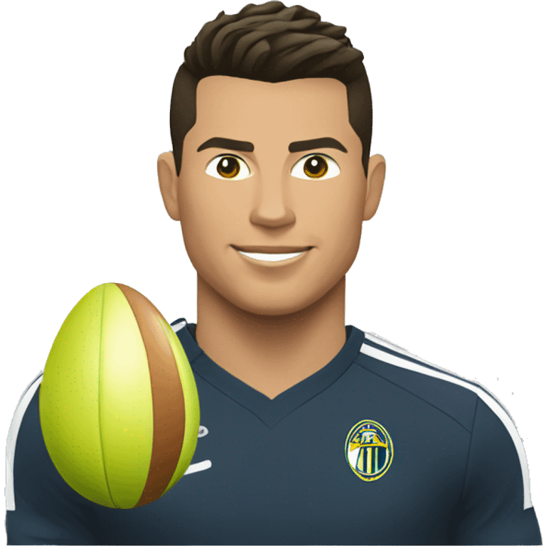 Christiano Ronaldo faisant du codage emoji