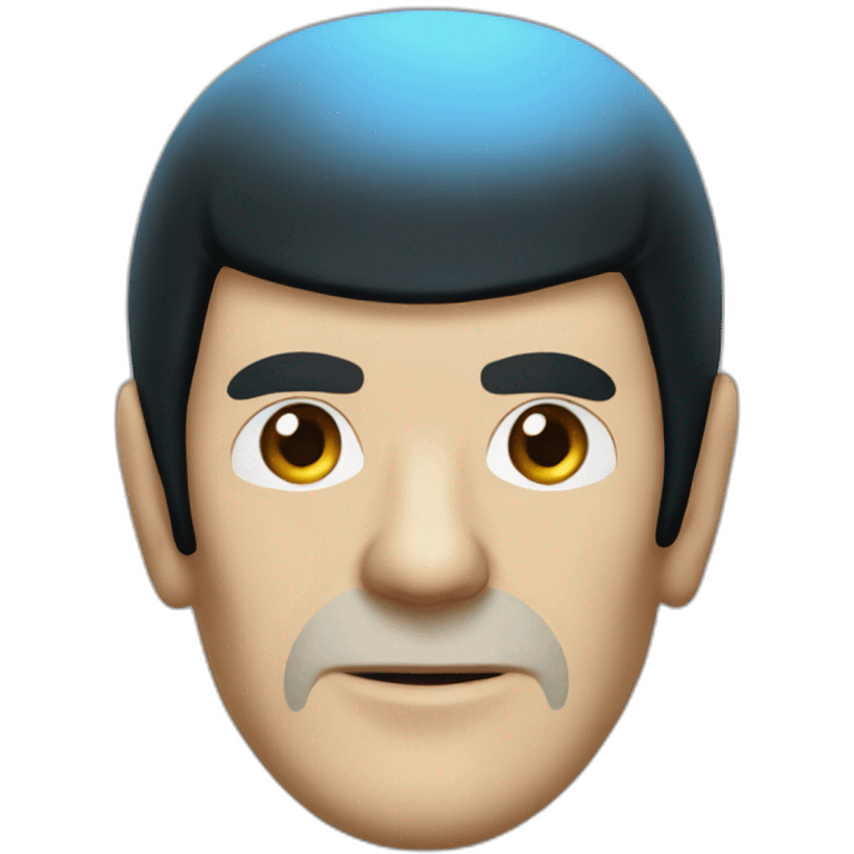 Spock as a fish emoji