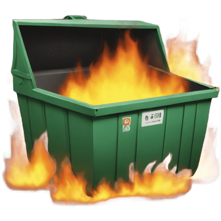 Dumpster fire emoji