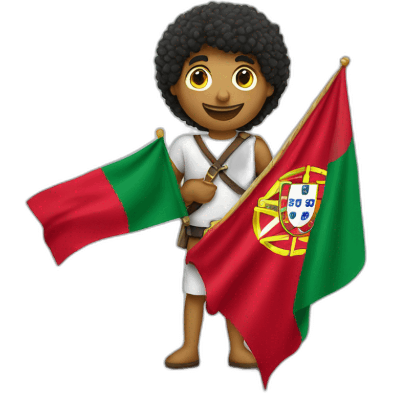 arçon avec un drapeau du Portugal  emoji