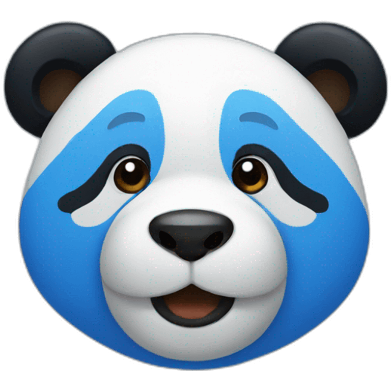 blue panda emoji