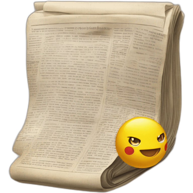 news, newspaper, document, pokemon, journal, enchanted, book, magic, future emoji